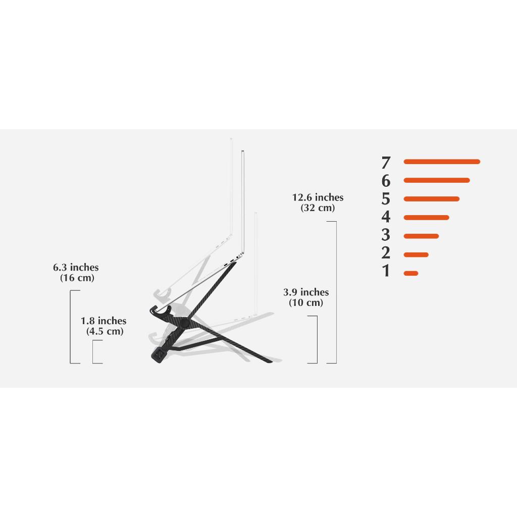 NEXSTAND K1 - Carbon Fiber Fartölvustandur