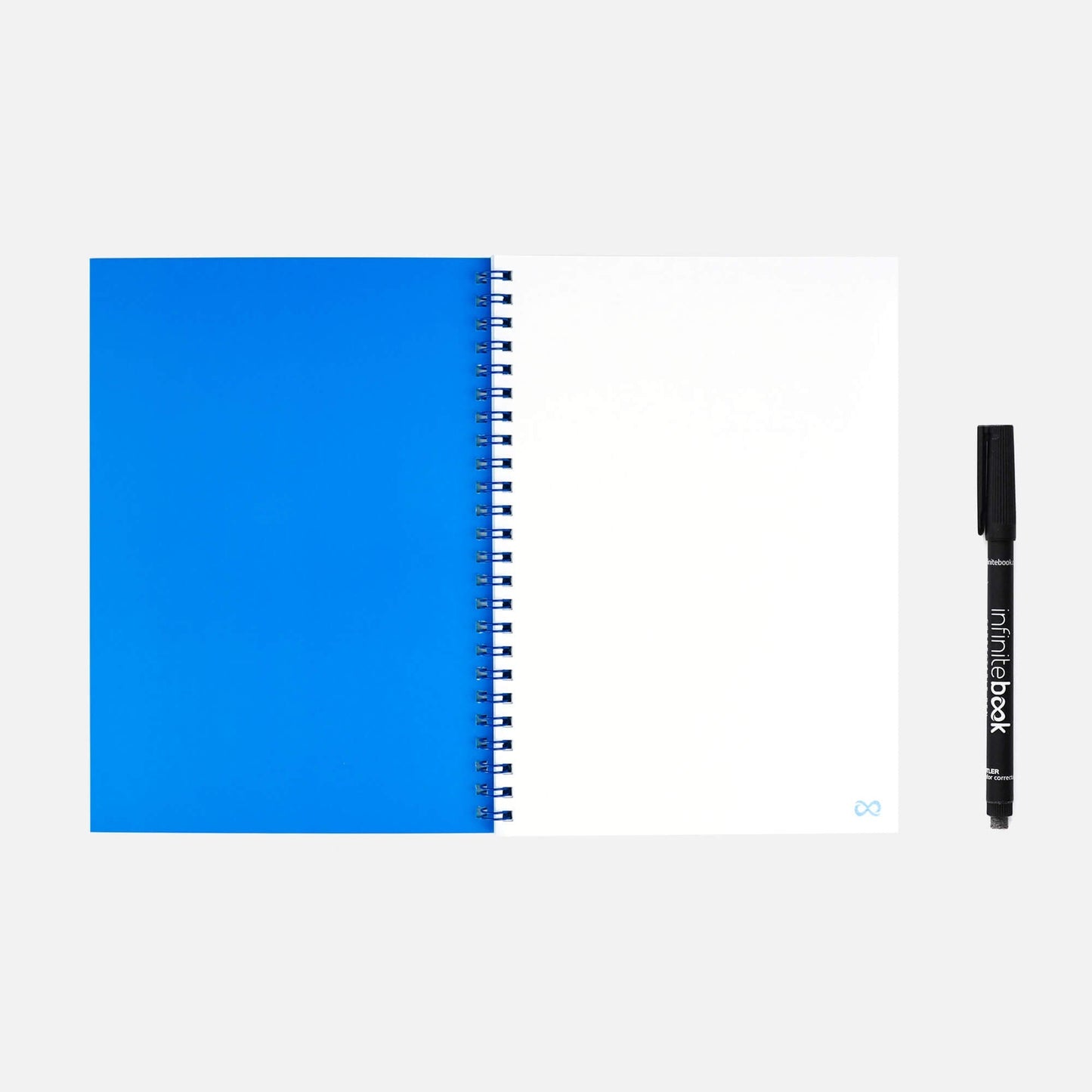 Infinitebook Blá A5 Ólínustrikuð