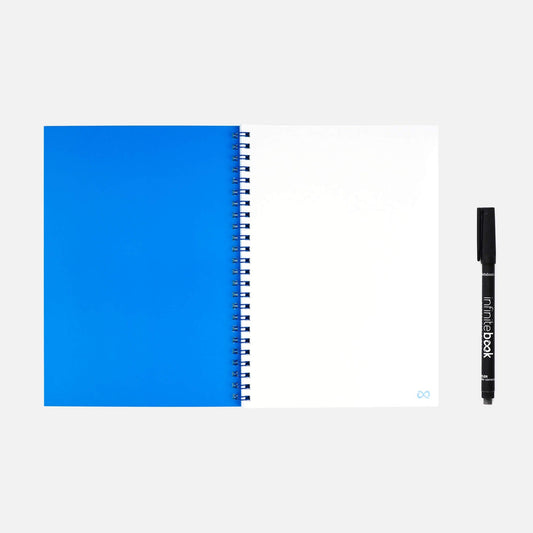 Infinitebook Blá A5 Ólínustrikuð