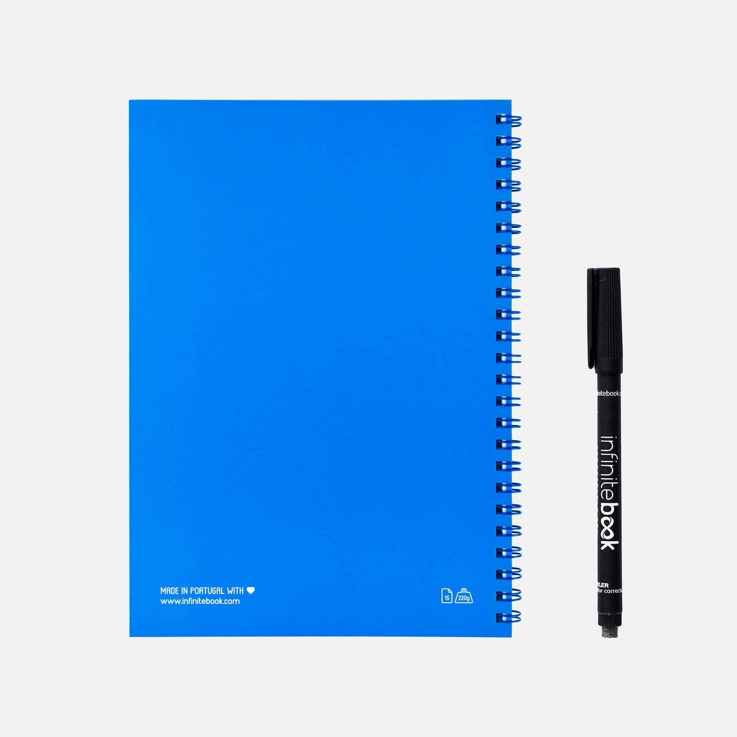Infinitebook Blá A5 Ólínustrikuð
