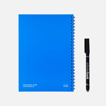 Infinitebook Blá A5 Ólínustrikuð