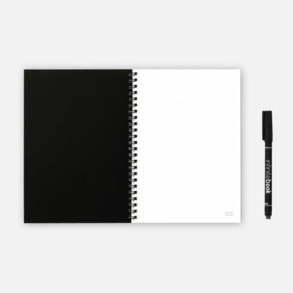 Infinitebook Svört A5 Punktalínur