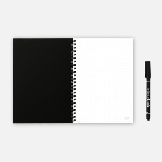 Infinitebook Svört A5 Punktalínur