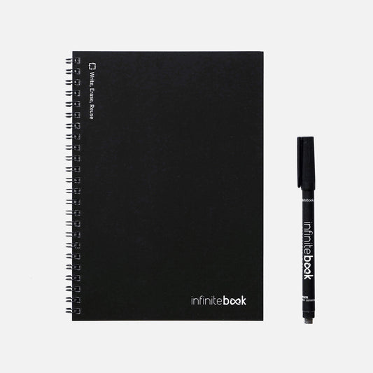 Infinitebook Svört A5 Punktalínur
