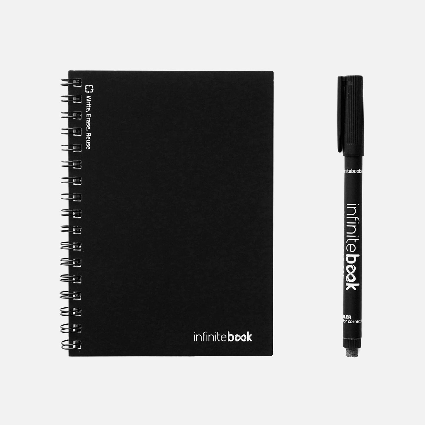 Infinitebook Svört A6 Ólínustrikuð