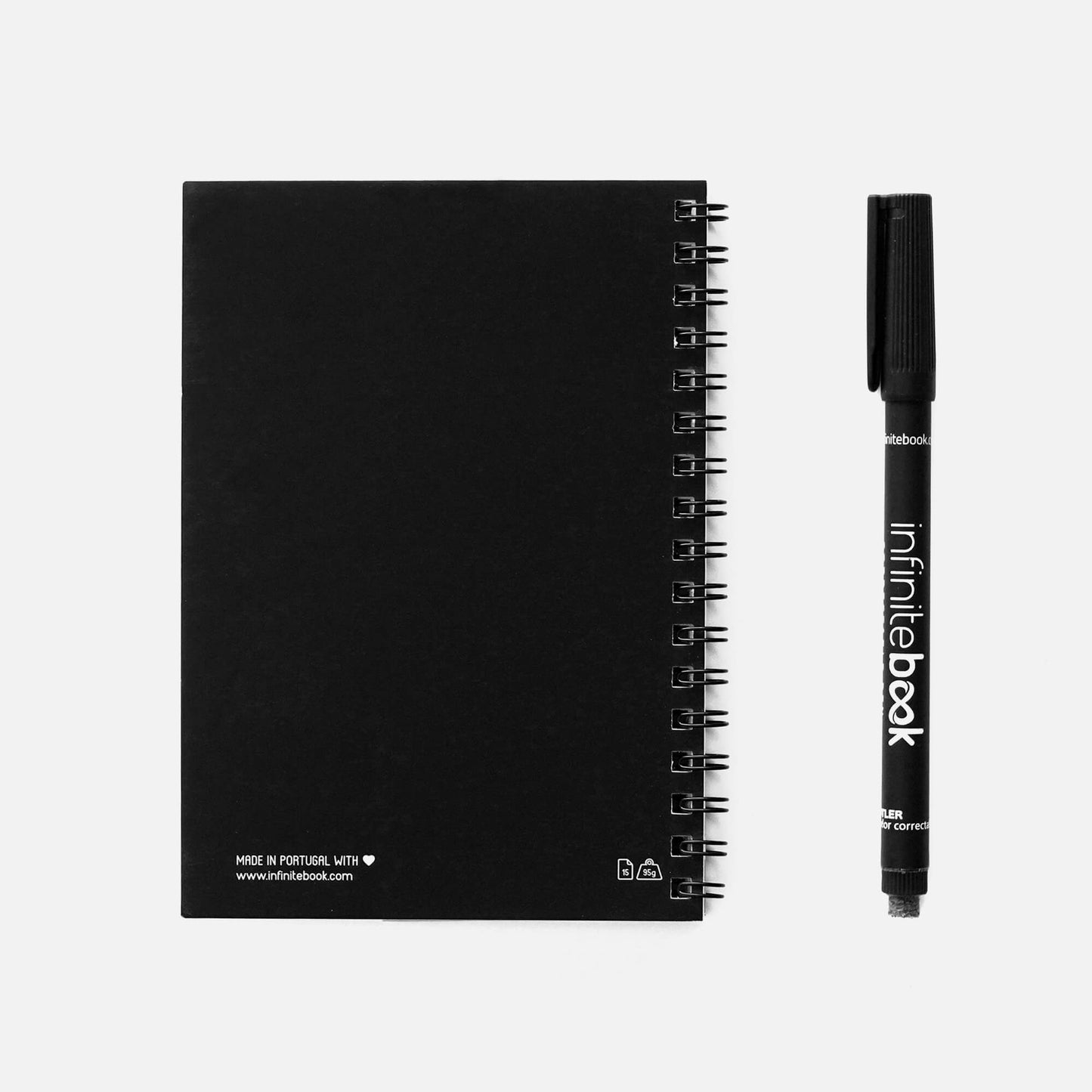 Infinitebook Svört A6 Ólínustrikuð
