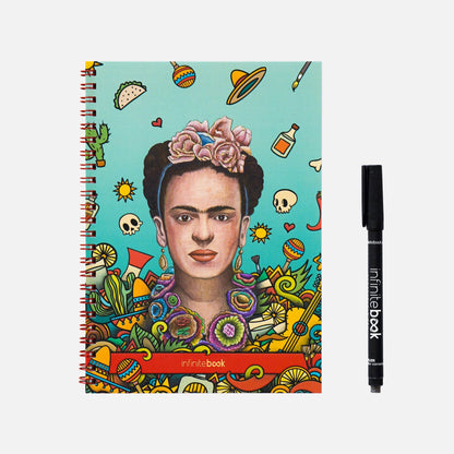 Infinitebook Frida Kahlo A5 Ólínustrikuð